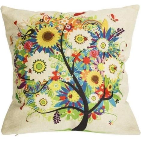 Housse de Coussin - Yangbaga - 45x45 - Multicolore - Déco pour Salon Canapé Chambre (1/4)