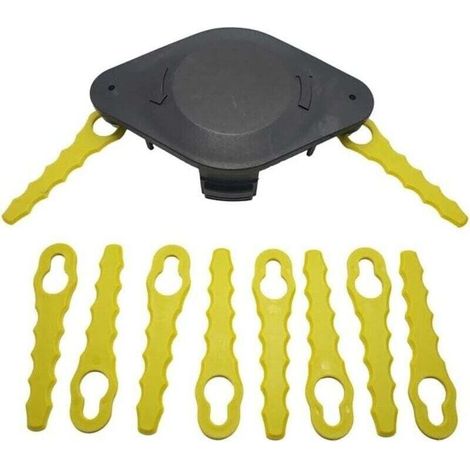 Lot de 20 Lames Dentelées pour Coupe-Bordure Sans Fil, Tête Double Robuste et Durable, Accessoires de Jardinage Universels (1/4)