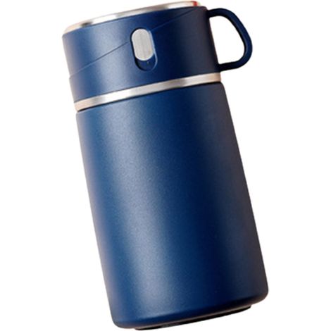 Bocal Isotherme Acier Inoxydable 316 Bleu Repas Chaud Froid 24h Conservation Thermique Boîte Lunch (1/5)