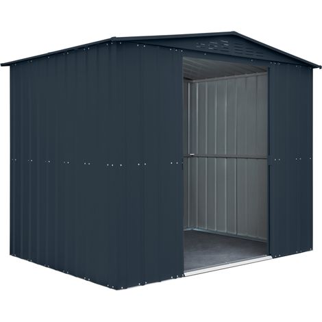 Casetta Porta Attrezzi da Giardino 245x185 Cm Box in Lamiera Ripostiglio Legnaia (1/3)