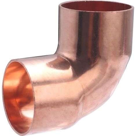Codo 90° Pequeño Radio Doble Hembra Igual de Cobre para Soldar QUICK PLOMBERIE - Ø40