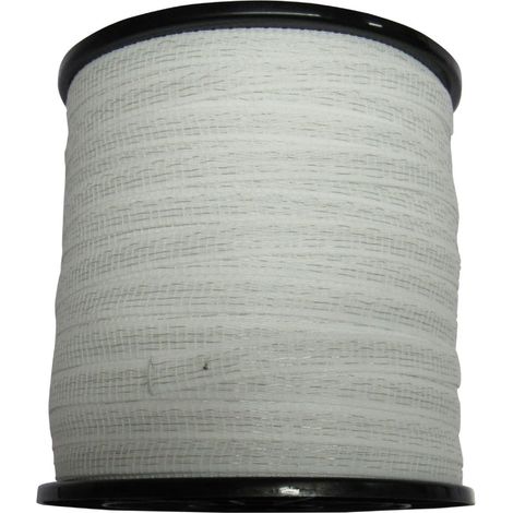 Electric Fence Tape Poly Fencing 40MM x 400M (Electrified Polytape Horse Paddock White)