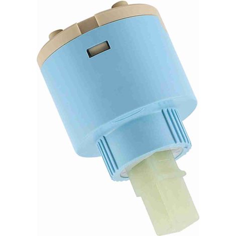 Cartucho cerámico de 40 mm con válvula mezcladora de ABS azul, práctico y duradero para grifos. (1/5)