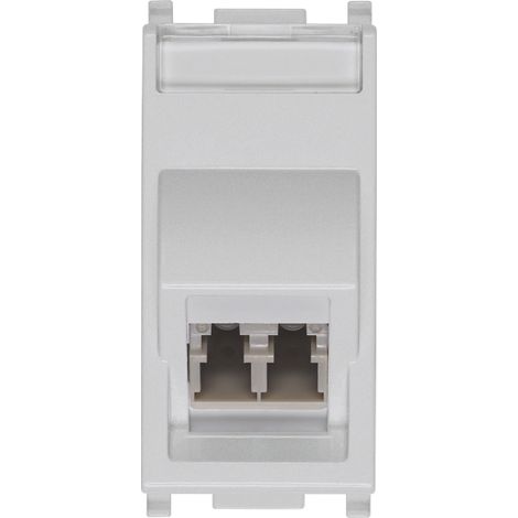 VIMAR - 14351.LC.SL Multi-Optik-Buchse 50/125 LC Silber
