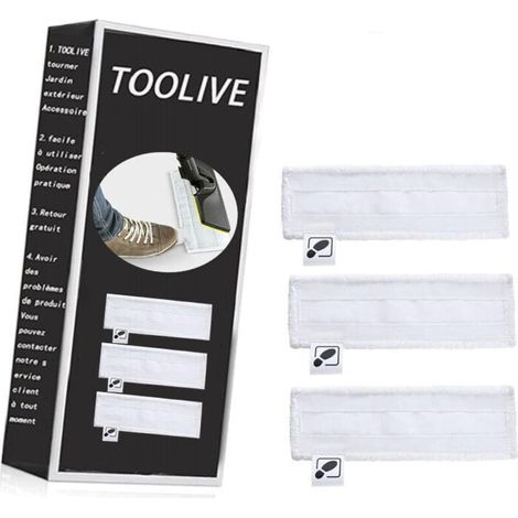 Set di 3 panni in microfibra per accessori per pulitori a vapore Kärcher EasyFix SC2 SC3 SC4, spazzola per pavimenti