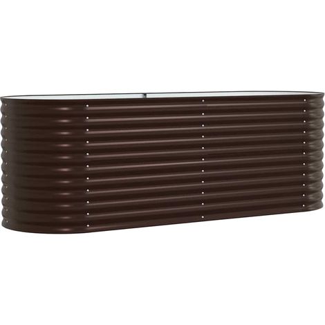 Maison Exclusive - Hochbeet Braun 240 x 80 x 81 cm Stahl