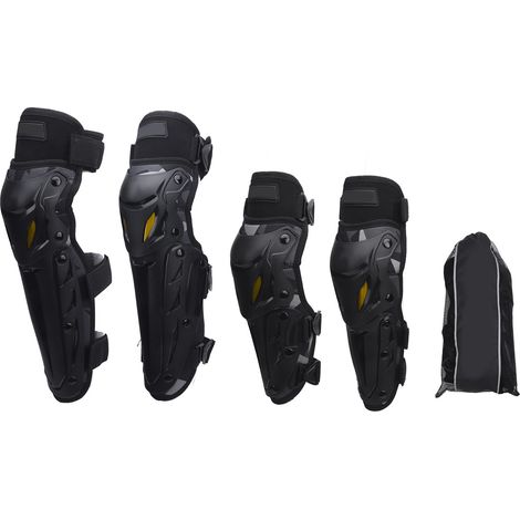 Protections genou tibia moto avec coudières – Sangle élastique réglable armure motocross dirtbike racing camo, protection (1/5)