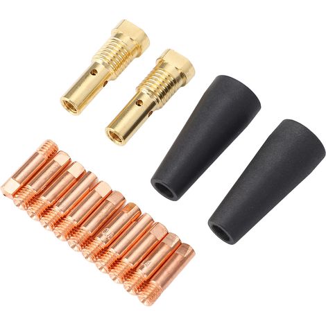 Kit de 15 buses à flux continu pour soudage MIG sans gaz, diffuseur de gaz, buse de 0,79 mm (0,031 po) pour Century FC90 80GL (1/5)