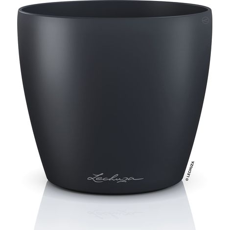 LECHUZA® Übertopf CLASSICO Color DECO 14 Schiefergrau Ø 15 cm - Kunststoff (1/2)