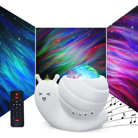 Proyector de estrellas Bluetooth con luz nocturna para niños con control remoto - Lámpara de cielo estrellado Aurora con música para dormitorio (1/5)