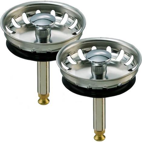 2er SET FRANKE Siebkorb 1,5 Zoll Excenter (133.0008.422) Original Siebkörbchen für Exenterbedienung