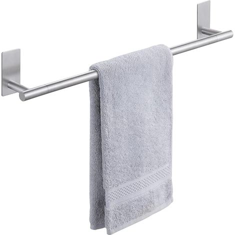 Porte-serviettes en acier inoxydable 304 unipolaire cuisine et salle de bain support sans clous pâte cuisine et salle de bain pendentif avec 4 crochets (1/5)