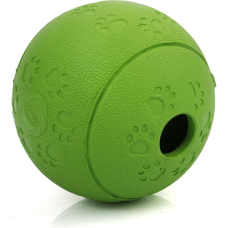 Chien jouet balle chien collation balle jouet chien de compagnie avec balle de nourriture en caoutchouc résistant aux morsures jeu d'exercice pour animaux de compagnie balle d'entraînement IQ