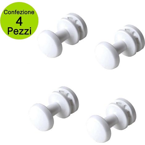 Multipack da 2 coppie pika' appendini per radiatori liu' classic colore bianco