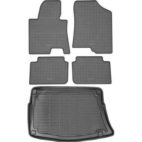 Hyundai i30 II Hatchback (2012-2017) - Juego de alfombrillas de goma para coche + alfombrilla para maletero (1/5)