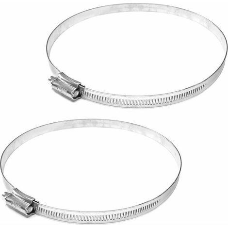 Cyclingcolors – Collier de serrage à crémaillère 150-170mm – Acier galvanisé – Largeur 11,7mm – Bords arrondis pour tuyaux flexibles – Lot de 2 (1/3)