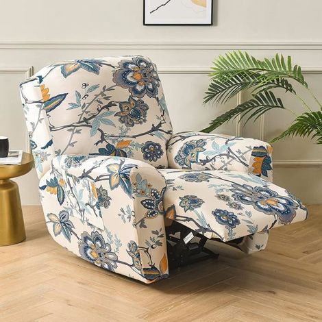 Housse de Fauteuil Relax 1 Places , WOVTE Housse De Fauteuil Inclinable à imprimé Housse De Canapé Chaise Inclinable, F (1/4)