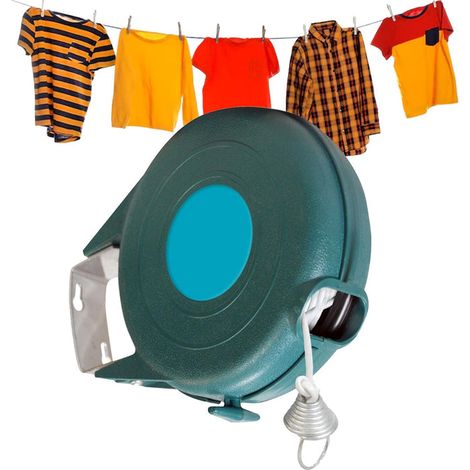 12m Retractable Reel Wall Mounted Extendable Washing Line