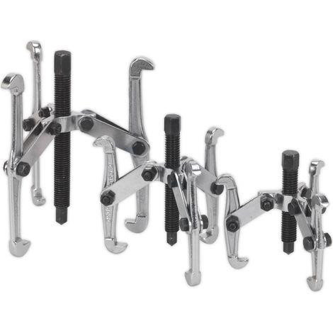 Sealey Triple Leg Gear Reversible Puller Set 3pc VS77