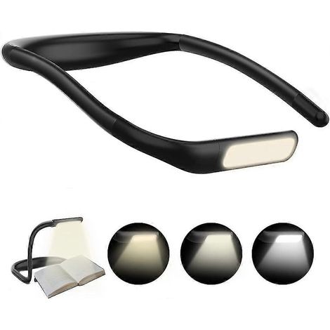Lampe de Lecture de Cou Rechargeable,Lampe de bureau led pliable 1800mAh,Gradation Progressive & 3 Modes de Couleur,Rglage rotation 270,Idal pour (1/5)