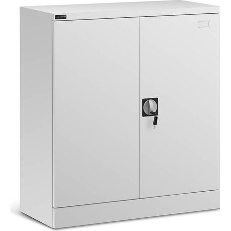 Armoire de bureau métallique acier 102 cm gris
