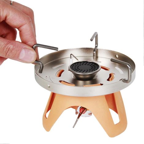 Réchaud de camping intégré, réchaud à propane portable pour le camping, normes de sécurité les plus élevées, réchaud portable le plus efficace pour le camping (1/5)