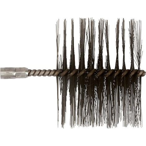 Brosse de chaudiere de chauffage avec filet fem M10. Fil d'acier, convient pour chaudiere fonte Buderus