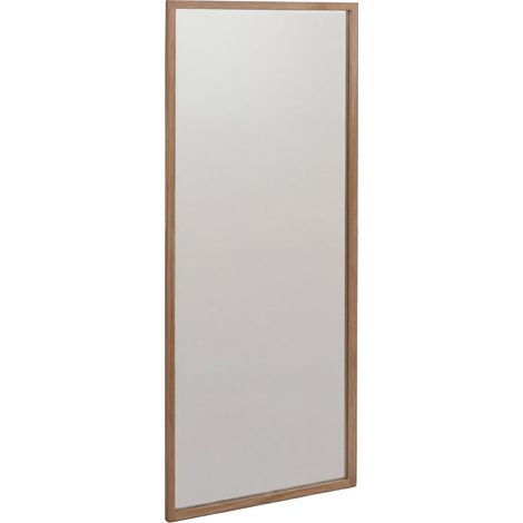 [NUNCA USADO] Espejo MCA HHG-391, espejo de pared, espejo para vestidor, espejo para pasillo, 120 x 50 x 2 cm, cristal, madera maciza de roble