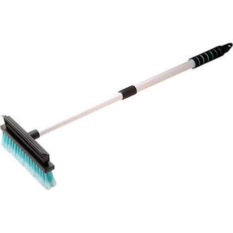 Brosse et raclette télescopique 2 en 1 en aluminium (1/2)