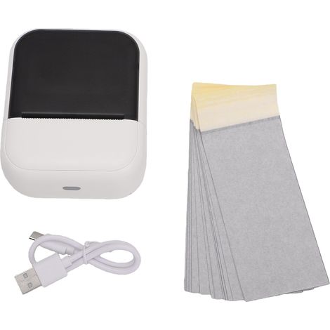 2-Zoll-Tattoo-Drucker, Thermolabel, drahtlose Bluetooth-Verbindung, 203 dpi Auflösung, Mini-Tragbargerät zum Bedrucken der Haut, mit 20 Transferfolien. (1/5)