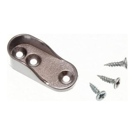 Lot de 24 supports de barre de penderie ovale CP 16 mm x 32 mm
