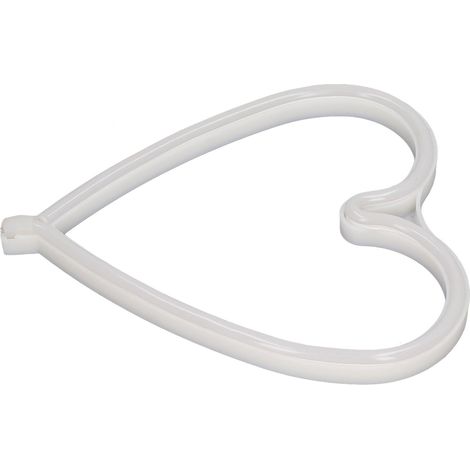 Lumières néon LED en forme de cœur, lumières néon colorées, décorations pour fiançailles et anniversaires, lumière bleue (1/5)