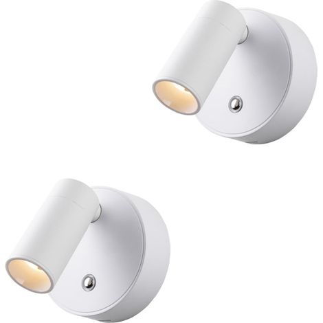 Applique Murale LED Lampe Murale 2700K-6500K Dimmable Luminaire Mural Touch Control Éclairage Mural USB Rechargeable für Salon Chambre Couloir (2 Pièces)