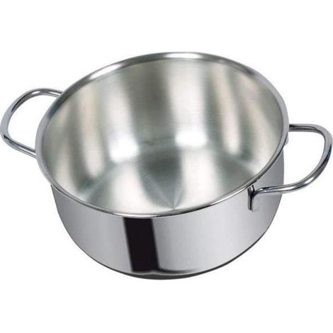Metalsomma Edelstahl-Kochtopf mit 2 Griffen Dune 20 cm