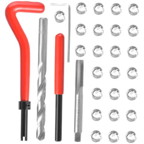 Kit de réparation de filetage métrique 30 pièces M5 M6 M8 M10 M14 Helicoil Car Pro Coil Tool 1,25 (1/5)