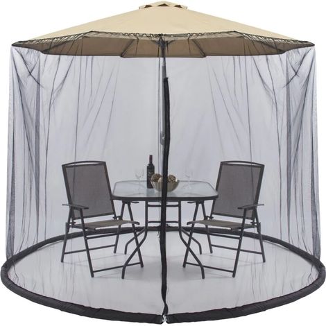 zanzariera per ombrellone eurogarden con zip 3x3 m