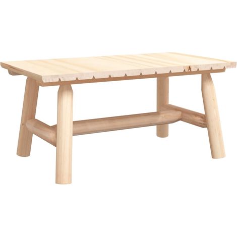 Table basse Table de salon Table de café 90x50x41 cm bois massif d'épicéa (1/5)