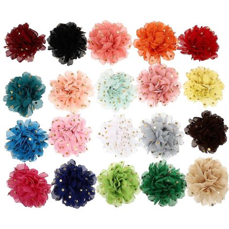 Flores para collares de mascotas, flores para collares de perros para decoración, 20 unidades. (1/5)