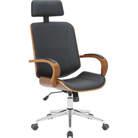 Silla De Oficina Dayton Nogal/negro