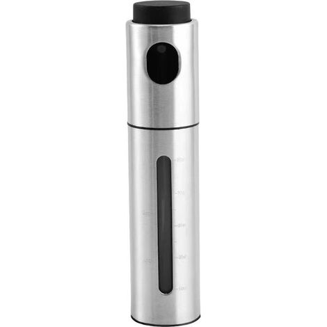 Oil sprayer, high-quality oil spray bottle made of stainless steel and glass, for healthy cooking, practical sprayer for precise dosing, suitable for all oils and (1/5)