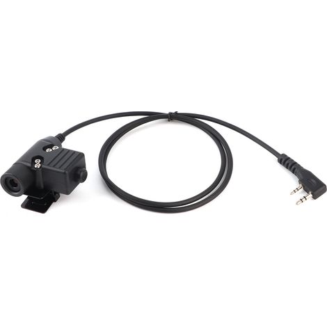 Câble adaptateur audio PTT TK U94 pour casque et talkie-walkie, compatible Baofeng UV‑5R et TK‑3107