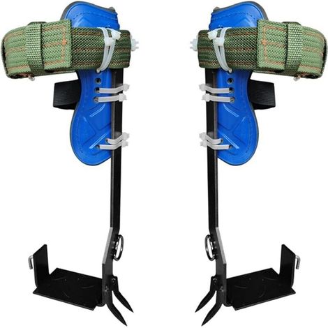 Ensemble de pointes d'escalade d'arbre avec sangles de ceinture de harnais de sécurité réglables, kit d'escalade d'arbre avec 2 engrenages en acier, outils d'escalade (1/4)