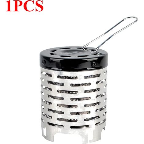 Réchauds à gaz portables de camping (1 à 5 pièces) avec couvercle chauffant, mini-réchaud, brûleur à gaz en acier inoxydable, réchaud de camping extérieur, réchauds de cuisine portables (1/5)