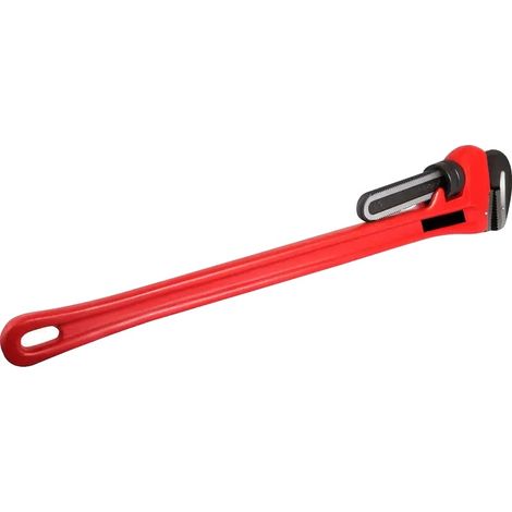 Llave inglesa ajustable, mordaza ajustable, construcción robusta, color rojo. (1/2)