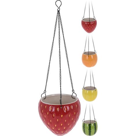 MACETA COLGAR FRUTA 14 CM SURTIDA