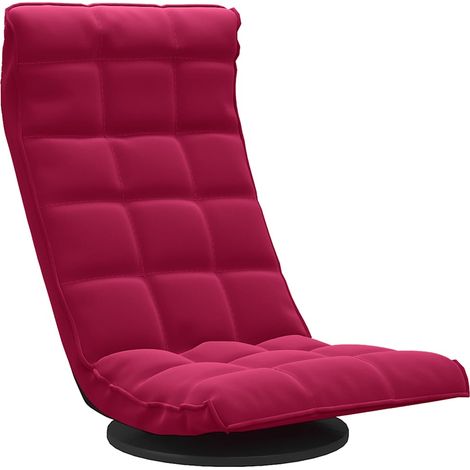 Maison Exclusive - Sedia da Terra Girevole Rosso Vino in Velluto (1/5)