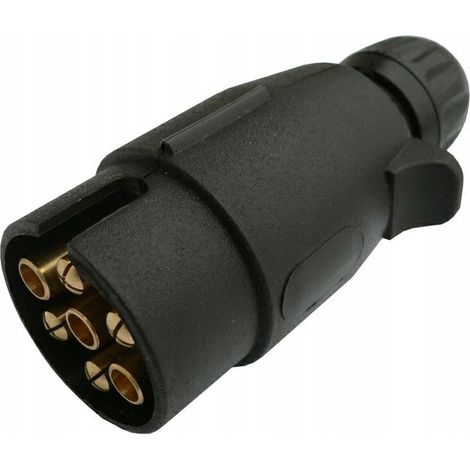 Enchufe de coche de 7 pines para alimentación de remolque de coche 12V/24V de plástico