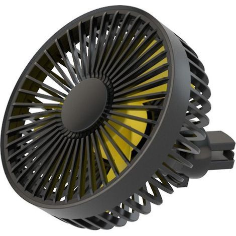 Ventilateur USB pour voiture, monté sur les volets de climatisation, 3 vitesses, pour véhicule et camion. (1/4)