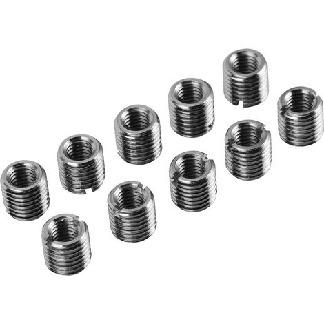 Lot de 10 écrous de réparation filetés en acier inoxydable, accessoires de quincaillerie M8 x 1,25 M12 x 1,5 12 mm (1/5)