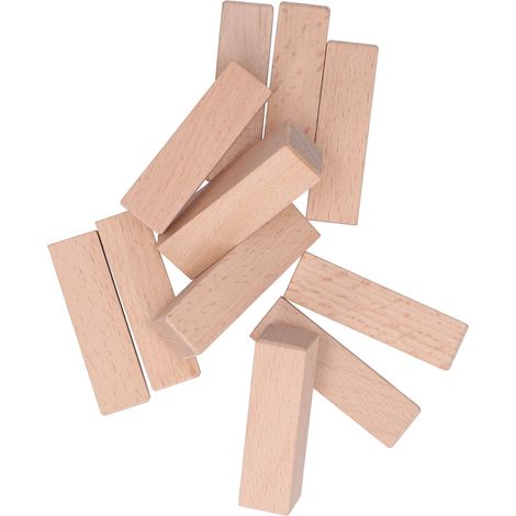 Lot de 11 blocs de bois à sculpter, tampons en bois de hêtre naturel brut, outil de sculpture DIY 7 x 2 x 2 cm, pour sculpteurs débutants et experts. (1/5)